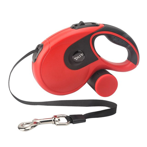 5M Retractable Dog Leashes with poop bag Dispenser Automatic extending Dogs Leash Rope for puppy Cats Leash Walking Accessories | Vimost Shop.