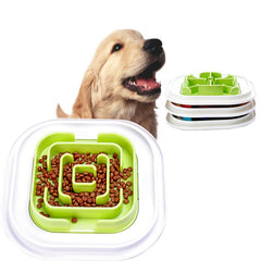 Pet Feeder Portable Feeding Food Bowls Puppy Dog Cats Slow Down Eating Feeder Dish Bowl Prevent Obesity Dogs Bowl Accessories