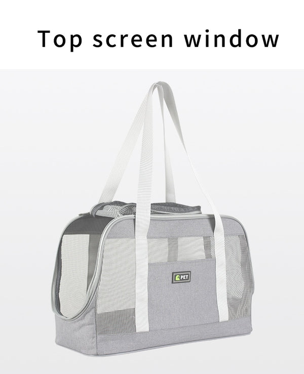 Portable Dog Carrier Bag Breathable Mesh Backpack Durable Large Capacity Handbag Outdoor Travel Pet Carrying Bags for Dogs Cats | Vimost Shop.