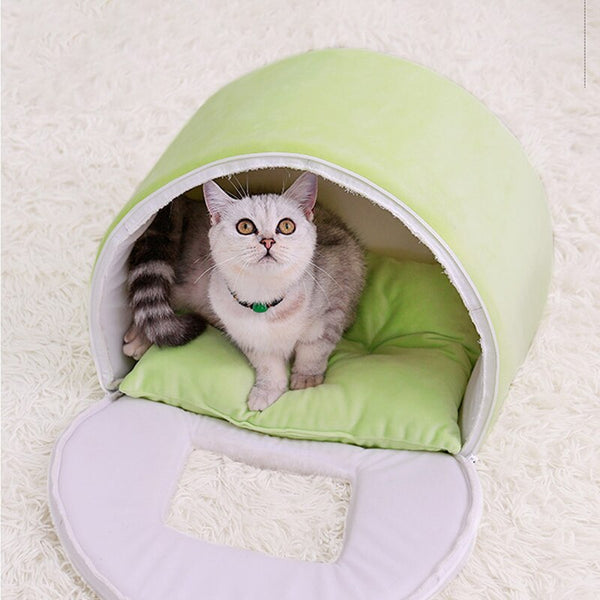 Pet Dog Cat House Warm Comfort Pet Deep Sleeping Nest Cave for Cats Dogs Winter Cat Bed Mat Basket Puppy Kennel Beds Cama Gato | Vimost Shop.