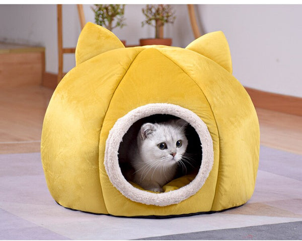 Pet Dog Cat Tent House Kennel Winter Warm Nest Soft Sleeping Sofa Pad Animal Puppy Cave Sleeping Mat Nest Kennel Pet Supplies | Vimost Shop.