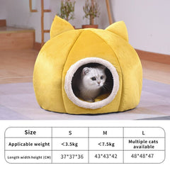 Pet Dog Cat Tent House Kennel Winter Warm Nest Soft Sleeping Sofa Pad Animal Puppy Cave Sleeping Mat Nest Kennel Pet Supplies