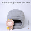 Portable Cat House Super Soft Kennel Winter Warm Puppy Cushion Fleece Pet Sleeping Cave Removable Bed for Cats Dogs Accessories | Vimost Shop.