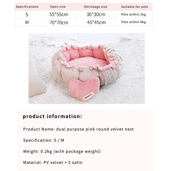 Pet Cat Bed House Winter Warm Cat Sleeping Cushion Soft Cozy Sofa Blanket Fluffy Kennel Mat for Small Large Dog Cat Pet Supplies | Vimost Shop.