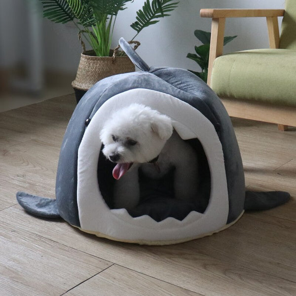 Warm Pet Dog Bed Shark Shape Breathable Cat House Winter Waterproof Sleeping Kennel Soft Comfortable Sofa Cushion for Cats Dogs | Vimost Shop.