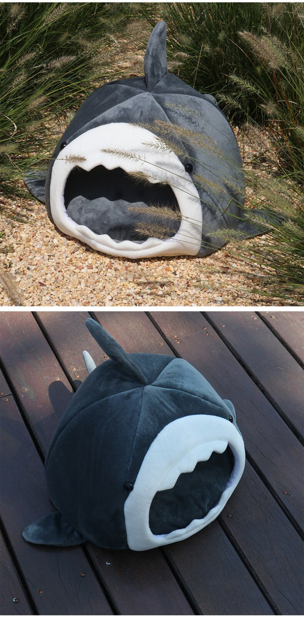 Warm Pet Dog Bed Shark Shape Breathable Cat House Winter Waterproof Sleeping Kennel Soft Comfortable Sofa Cushion for Cats Dogs | Vimost Shop.