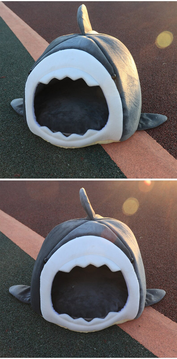 Warm Pet Dog Bed Shark Shape Breathable Cat House Winter Waterproof Sleeping Kennel Soft Comfortable Sofa Cushion for Cats Dogs | Vimost Shop.