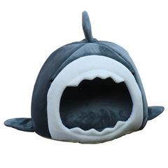 Warm Pet Dog Bed Shark Shape Breathable Cat House Winter Waterproof Sleeping Kennel Soft Comfortable Sofa Cushion for Cats Dogs