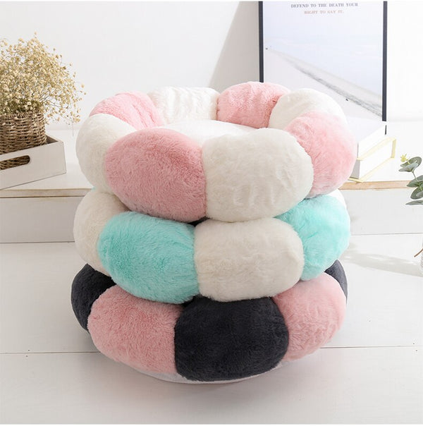 Flower Shaped Cat Bed Indoor Cozy Pet Beds Ultra Soft Plush Dog Basket Sunbed Warm Self-Warming House Sleeping Bag Cushion Mat | Vimost Shop.