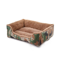 Pet Dog Bed Military Style Camouflage Kennel Washable House Warm Mat Soft Pets Sleeping Cushion For Small Medium Large Dogs Cats