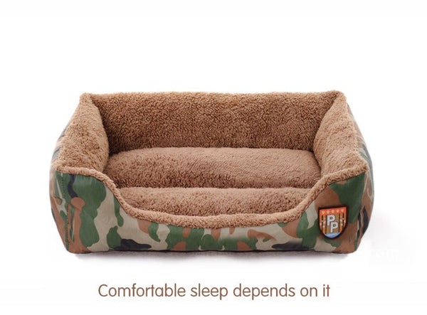 Pet Dog Bed Military Style Camouflage Kennel Washable House Warm Mat Soft Pets Sleeping Cushion For Small Medium Large Dogs Cats | Vimost Shop.