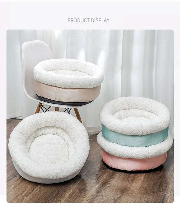 Soft Pet Bed Dog Cat House Puppy Kennel Winter Warm Nest Sofa Cushion Lamb Cashmere Pet Mat  for Cats Dogs Pet Sleeping Supplies | Vimost Shop.