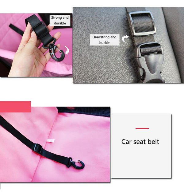 Pet Carrier Dog Car Seat Cover Carrying for Dogs Cats Mat Blanket Rear Back Hammock Pet Carriers Bag Protector transportin perro | Vimost Shop.