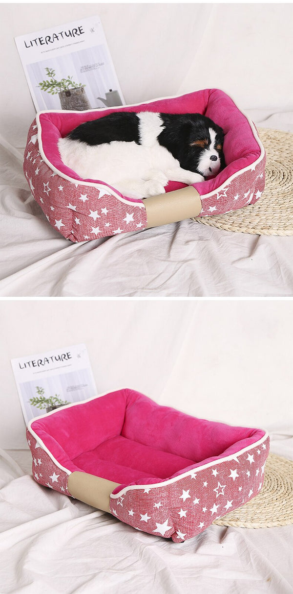 Non-slip Pet Dog Bed Soft Comfortable Pet Sofa Winter Warm Cat House Puppy Cushion Removable Pets Sleeping Bed Mat for Dogs Cats | Vimost Shop.