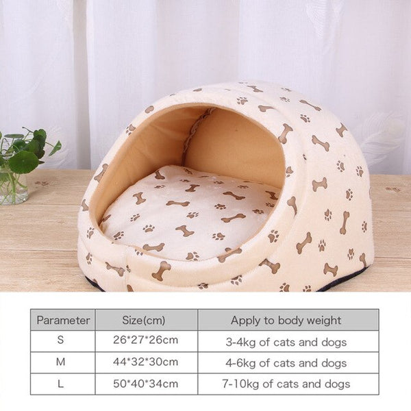Pet Dog House Winter Warm Mat Breathable Cave Basket Soft Pet Sofa Non-slip Bed Nest For Cats Dogs Pets Deep Sleeping Supplies | Vimost Shop.