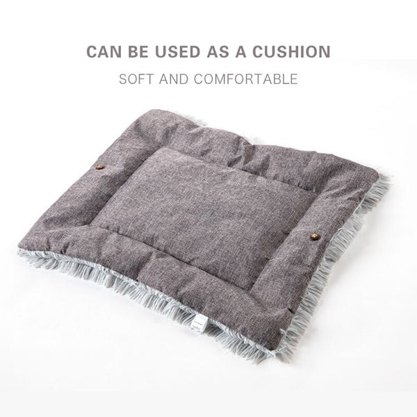 Pet Cat Bed Soft Long Plush Mat Winter Warm Cat Cushion Small Dog Kennel Comfortable Mattress For Cats Dogs Pet Sleeping Product | Vimost Shop.