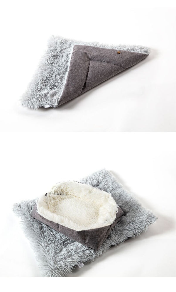 Pet Cat Bed Soft Long Plush Mat Winter Warm Cat Cushion Small Dog Kennel Comfortable Mattress For Cats Dogs Pet Sleeping Product | Vimost Shop.