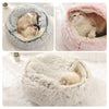 Hot Plush Round Cat Bed Cat Warm House Soft Long Plush Pet Dog Bed For Small Dogs Cat Nest 2 In 1 Pet Bed Cushion Sleeping Sofa | Vimost Shop.