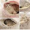 Hot Plush Round Cat Bed Cat Warm House Soft Long Plush Pet Dog Bed For Small Dogs Cat Nest 2 In 1 Pet Bed Cushion Sleeping Sofa | Vimost Shop.