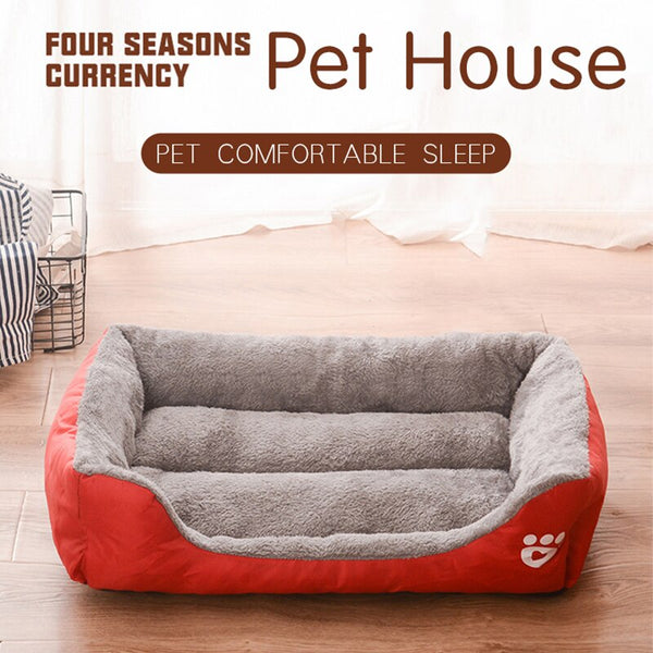 Pet Dog Bed Waterproof Cat House Puppy Kennel Super Soft Fleece Sofa Winter Warm Pet Nest Mat for Dog Cat Pets Sleeping Supplies | Vimost Shop.