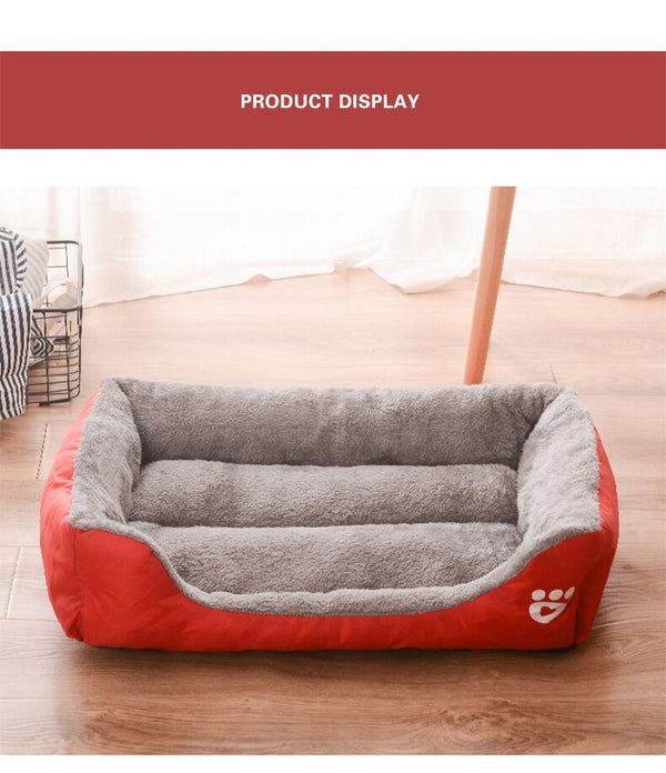 Pet Dog Bed Waterproof Cat House Puppy Kennel Super Soft Fleece Sofa Winter Warm Pet Nest Mat for Dog Cat Pets Sleeping Supplies | Vimost Shop.