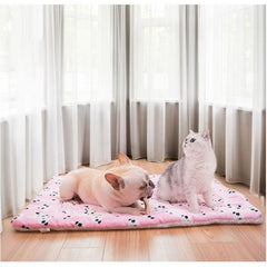 Portable Pet Dog Bed Blankets Washable Puppy Blanket Pad Winter Warm Mats Soft Sofa Cushion for Dogs Pet Sleeping Beds Supplies