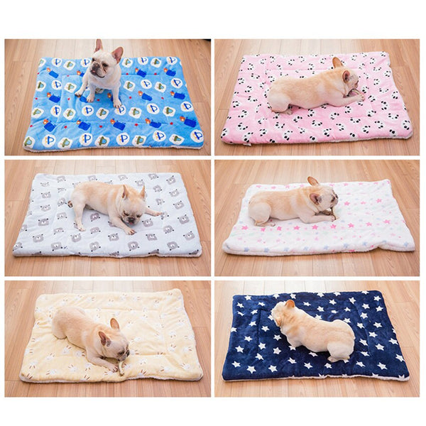 Portable Pet Dog Bed Blankets Washable Puppy Blanket Pad Winter Warm Mats Soft Sofa Cushion for Dogs Pet Sleeping Beds Supplies | Vimost Shop.