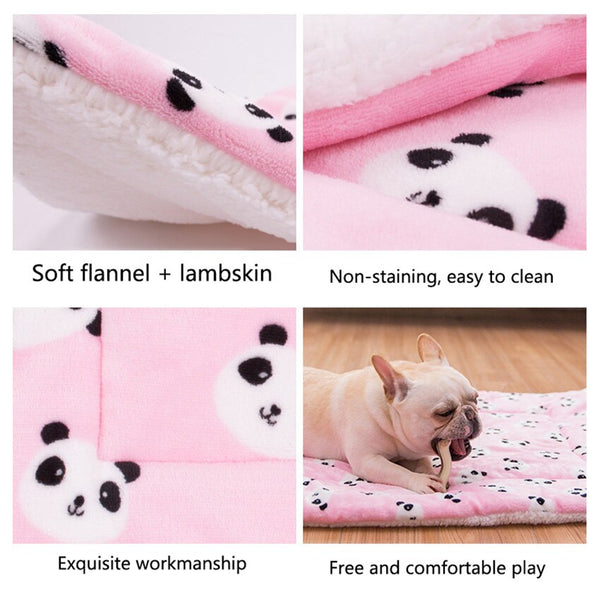 Portable Pet Dog Bed Blankets Washable Puppy Blanket Pad Winter Warm Mats Soft Sofa Cushion for Dogs Pet Sleeping Beds Supplies | Vimost Shop.