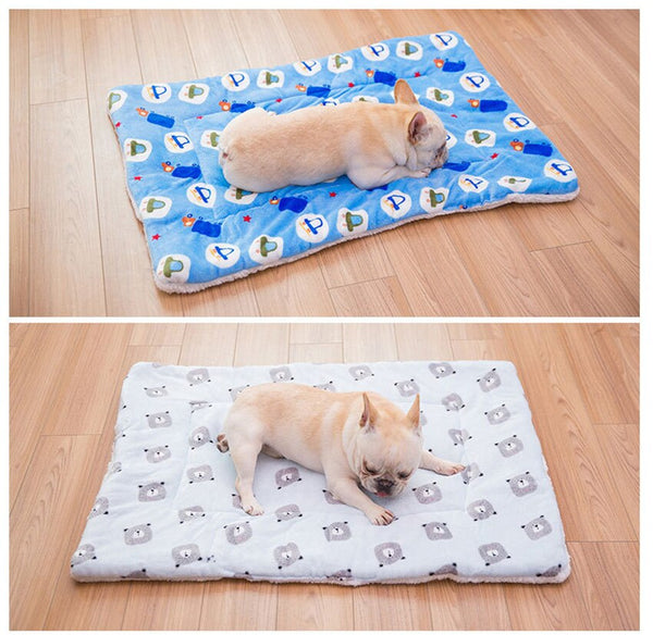 Portable Pet Dog Bed Blankets Washable Puppy Blanket Pad Winter Warm Mats Soft Sofa Cushion for Dogs Pet Sleeping Beds Supplies | Vimost Shop.