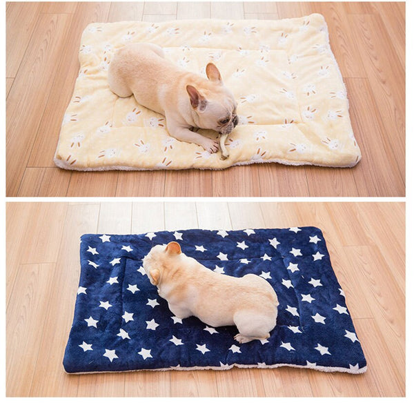 Portable Pet Dog Bed Blankets Washable Puppy Blanket Pad Winter Warm Mats Soft Sofa Cushion for Dogs Pet Sleeping Beds Supplies | Vimost Shop.