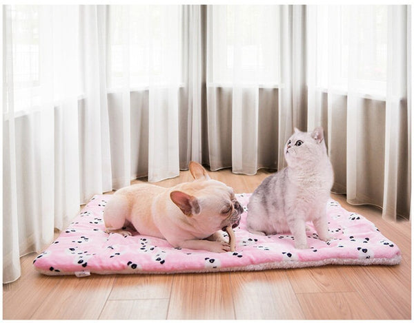Portable Pet Dog Bed Blankets Washable Puppy Blanket Pad Winter Warm Mats Soft Sofa Cushion for Dogs Pet Sleeping Beds Supplies | Vimost Shop.