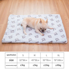 Portable Pet Dog Bed Blankets Washable Puppy Blanket Pad Winter Warm Mats Soft Sofa Cushion for Dogs Pet Sleeping Beds Supplies