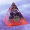 Reiki Healing Energy Amethyst Orgone Pyramid For Emf Protection Chakra Healing Meditation With Crystal And Copper | Vimost Shop.
