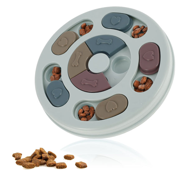 Pet Dog Puzzle Toys Round Interactive Slow Dispensing Feeding Pet Dog Training Games Increase IQ Feeder for Small Medium Dogs | Vimost Shop.