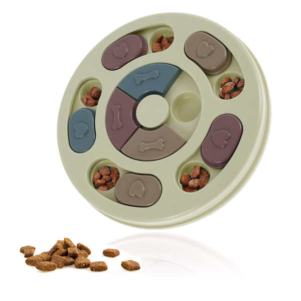 Pet Dog Puzzle Toys Round Interactive Slow Dispensing Feeding Pet Dog Training Games Increase IQ Feeder for Small Medium Dogs | Vimost Shop.
