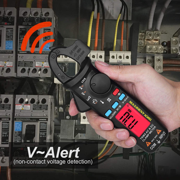 Mini Digital Clamp Meter ACM91 True RMS DC AC Current Voltage Auto Range Temperature Capacitance Multimeter | Vimost Shop.