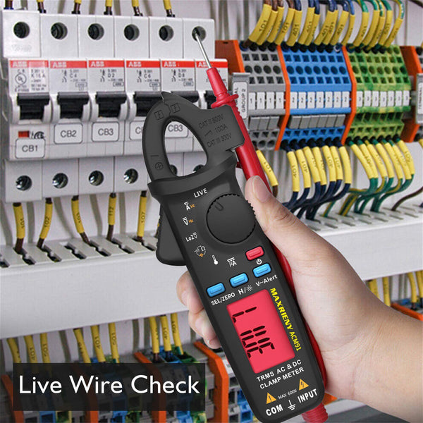 Mini Digital Clamp Meter ACM91 True RMS DC AC Current Voltage Auto Range Temperature Capacitance Multimeter | Vimost Shop.