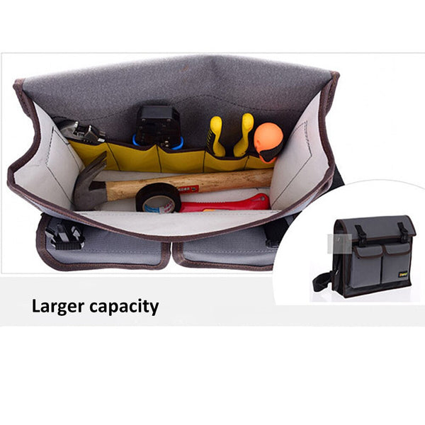 Multifunctional Single Shoulder Bag Hardware Electrician Toolkit Tool Bag Waterproof Wear-resistant Oxford Cloth tool organizer | Vimost Shop.