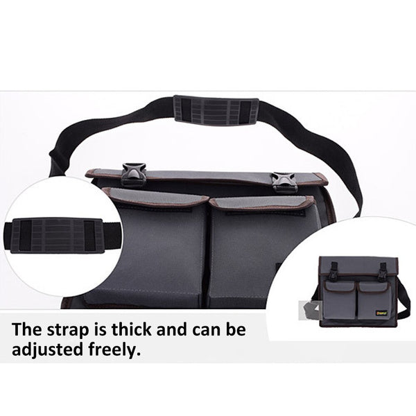 Multifunctional Single Shoulder Bag Hardware Electrician Toolkit Tool Bag Waterproof Wear-resistant Oxford Cloth tool organizer | Vimost Shop.