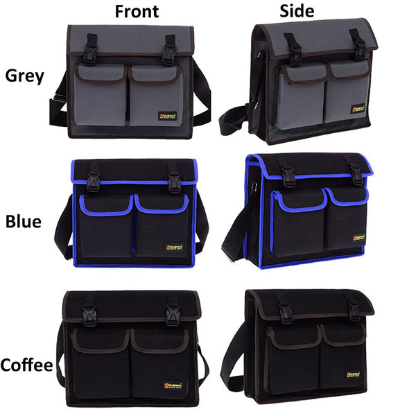 Multifunctional Single Shoulder Bag Hardware Electrician Toolkit Tool Bag Waterproof Wear-resistant Oxford Cloth tool organizer | Vimost Shop.