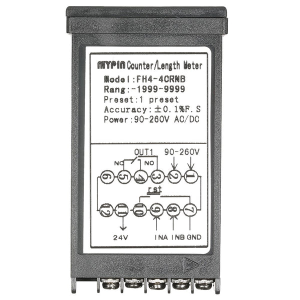Multi-functional Intelligent 90-260V AC/DC Preset 4 Digital Counter Length Counter Length Meter Relay Output PNP NPN | Vimost Shop.