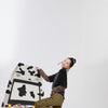 Yellow Plaid High Waist Casual Women Flare Pants Spring ELF British Chic Korean Ladies Basic Daily Trouser