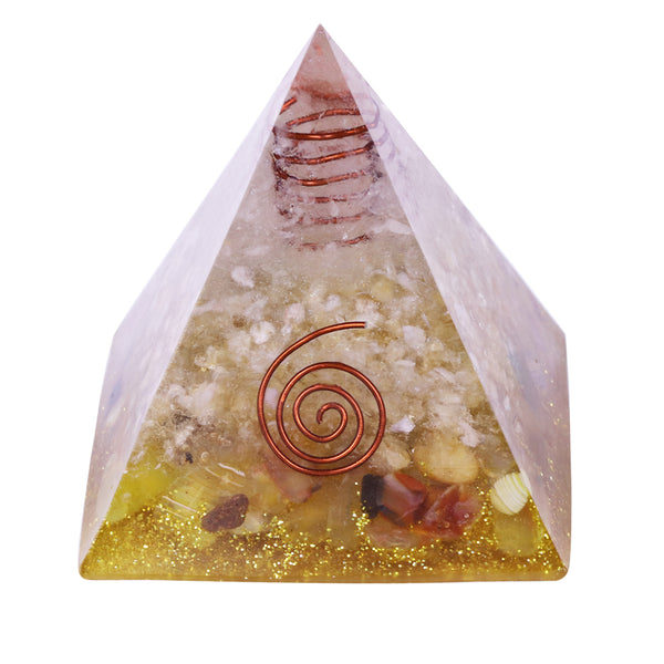 Orgonite Pyramid Natural Ceregat Energy Generator Pyramid Transit Gathering Fortune Helping Business Decoration Gift | Vimost Shop.