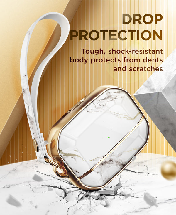 Earphone Case For Airpods Pro Case 360 Degree Protective Marble Case Cover Compatible with Apple AirPods Pro (2019) | Vimost Shop.