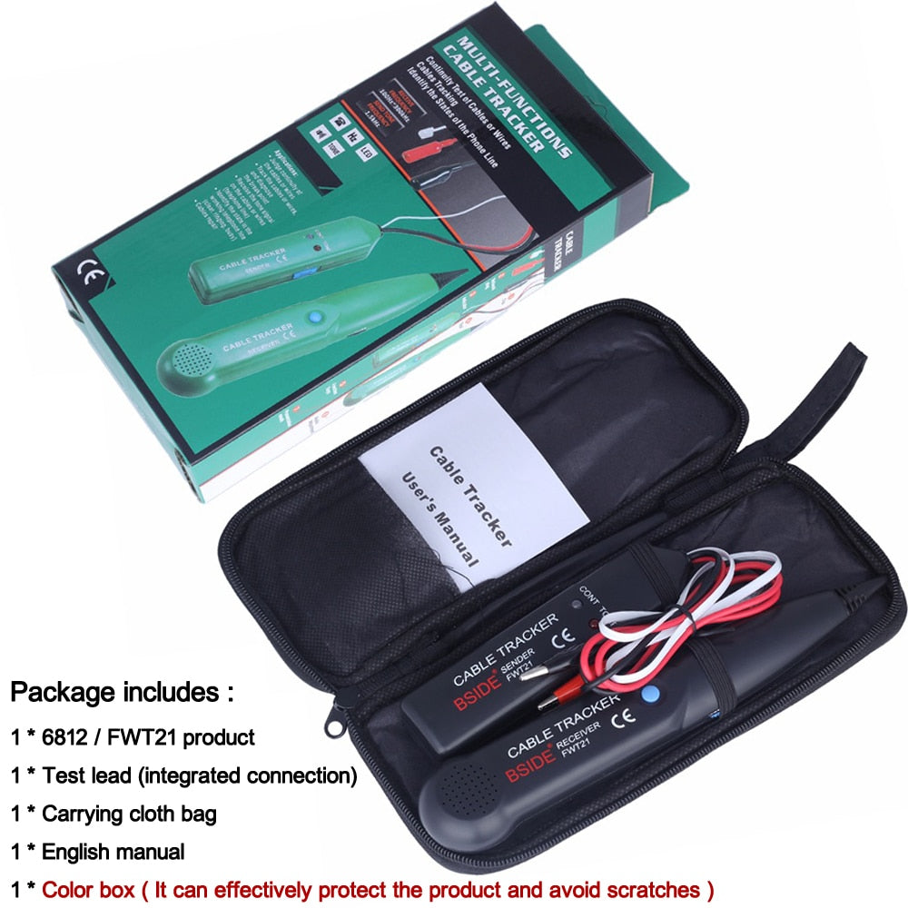MS6812 Cable Tracker Tester Professional Line LAN detector UTP STP Telephone Wire Tracer Breakpoint location Diagnose Tone | Vimost Shop.