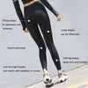 Hip Lift Shaping Yoga Pants High Waist Stretchy Gym Leggings Fitness Workout Tights Push Up Running Leggins Black Sports Pant | Vimost Shop.