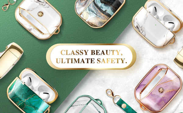 Earphone Case For Airpods Pro Case 360 Degree Protective Marble Case Cover Compatible with Apple AirPods Pro (2019) | Vimost Shop.