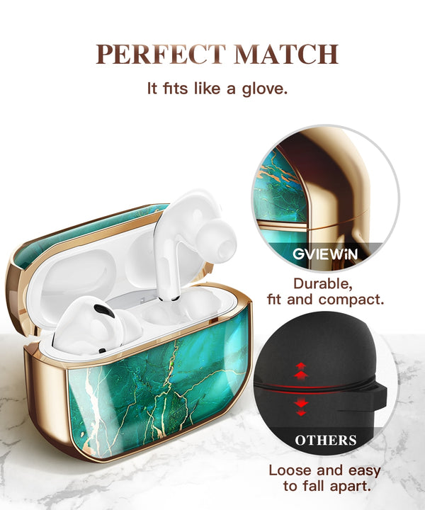 Earphone Case For Airpods Pro Case 360 Degree Protective Marble Case Cover Compatible with Apple AirPods Pro (2019) | Vimost Shop.