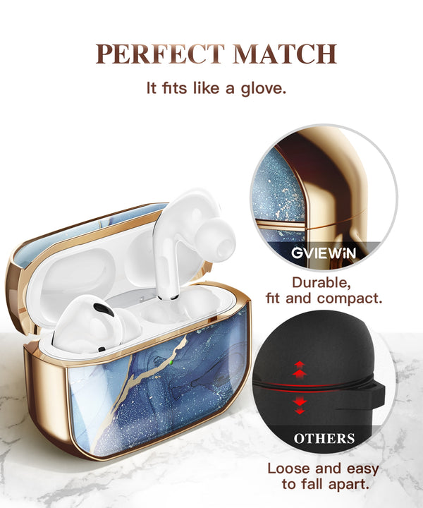 Earphone Case For Airpods Pro Case 360 Degree Protective Marble Case Cover Compatible with Apple AirPods Pro (2019) | Vimost Shop.