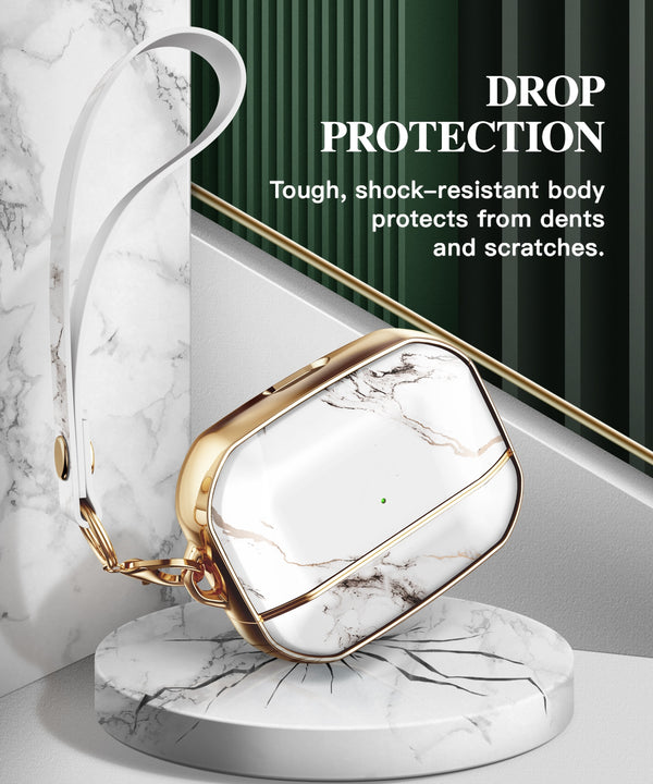 Earphone Case For Airpods Pro Case 360 Degree Protective Marble Case Cover Compatible with Apple AirPods Pro (2019) | Vimost Shop.